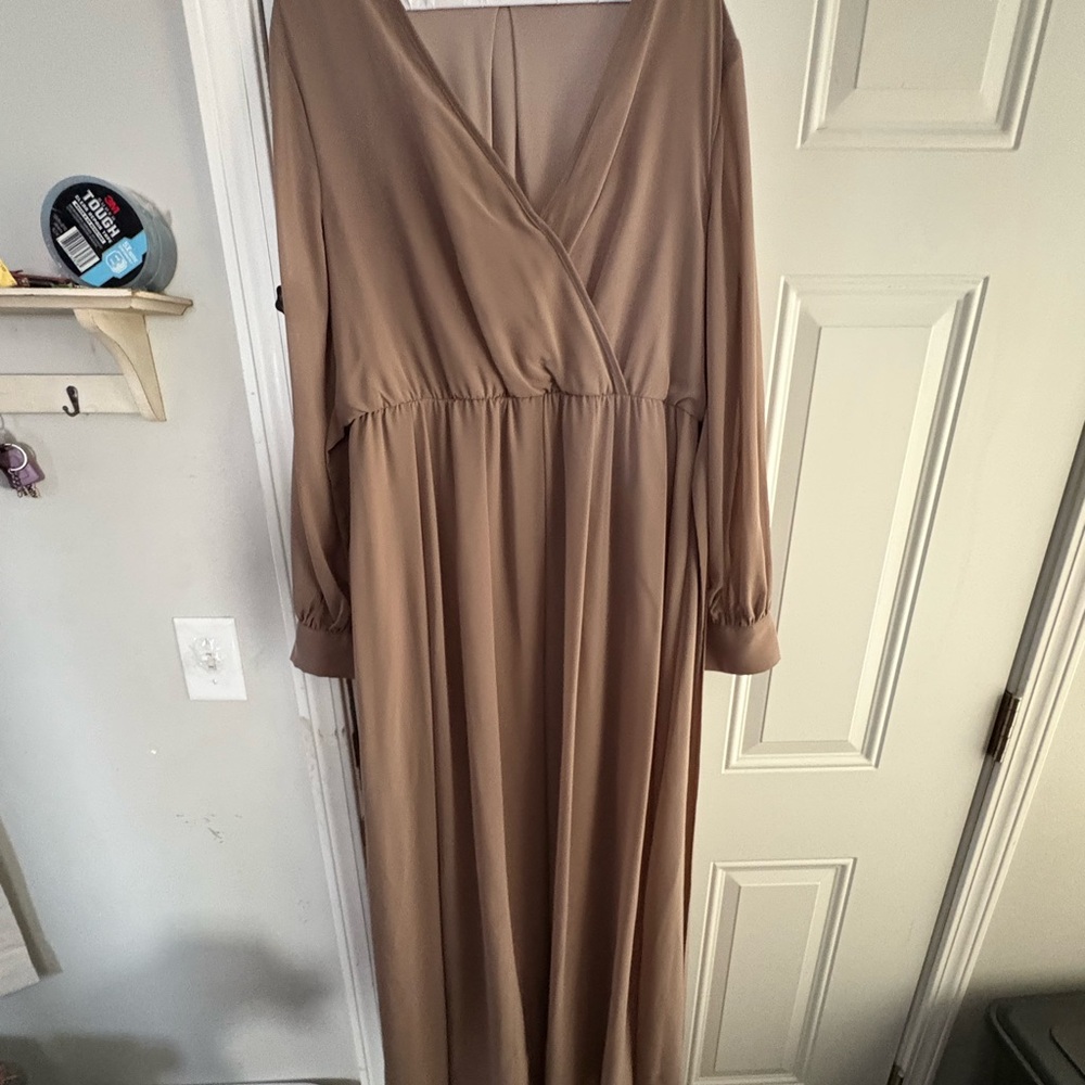 Baltic Born Long Sleeve Tan Dress